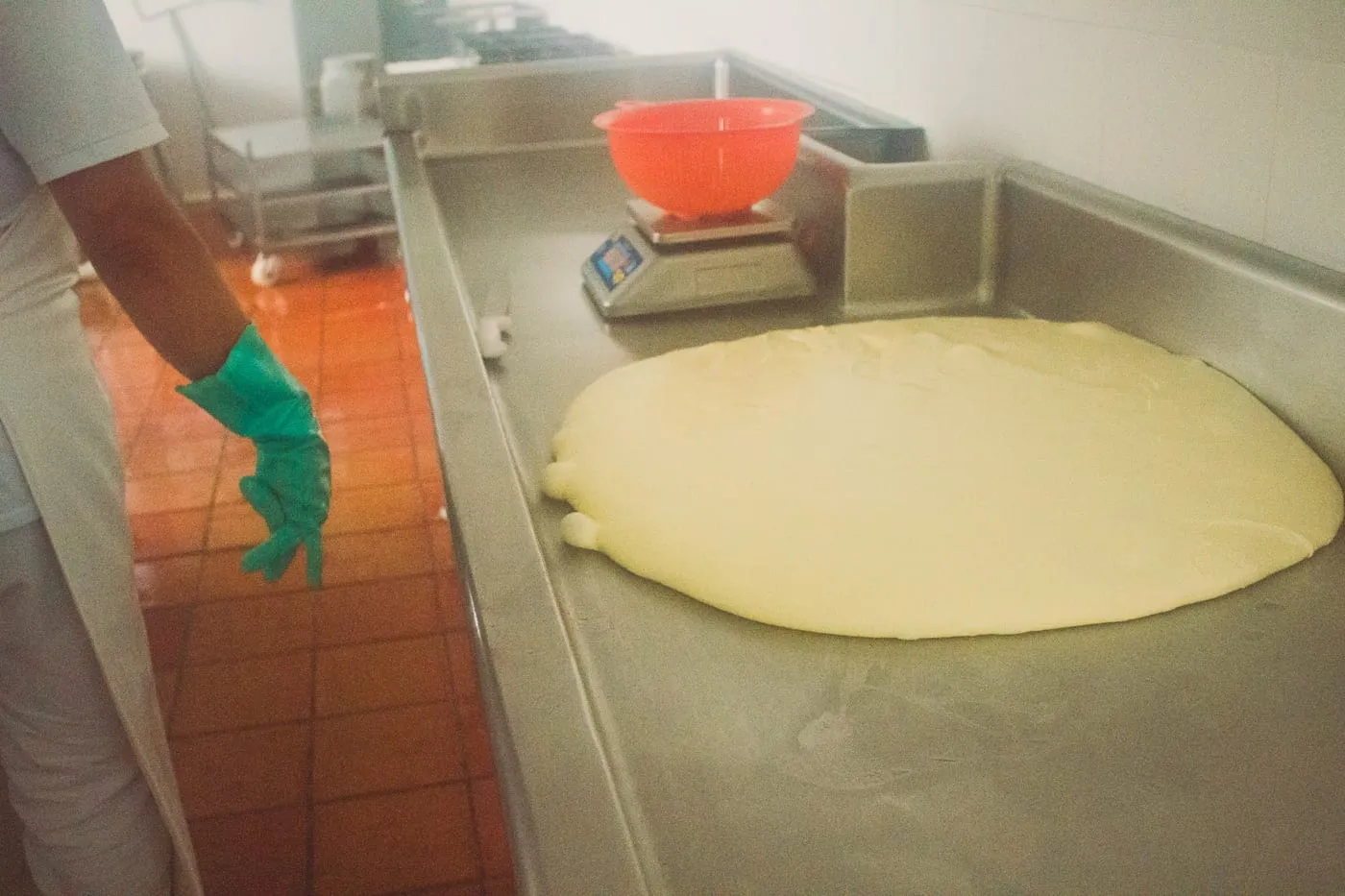 Elaboración de queso en la planta