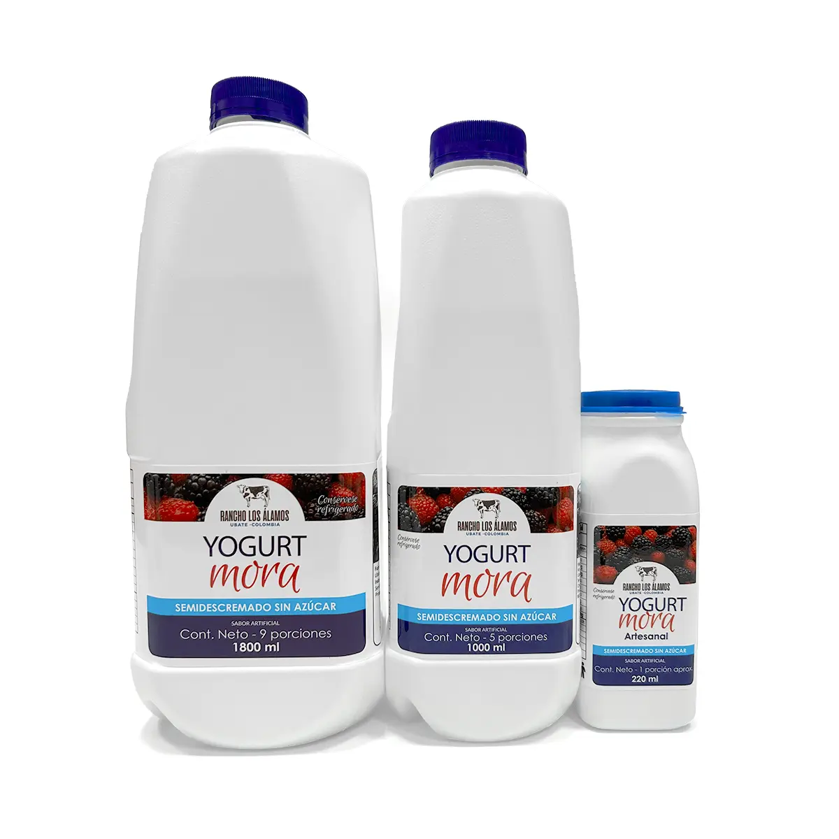 yogurt mora sin azúcar